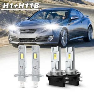 For Hyundai Genesis Coupe 2010-2012 Combo H1+H11B LED Headlight Hi/Lo beam Bulbs - Picture 1 of 18