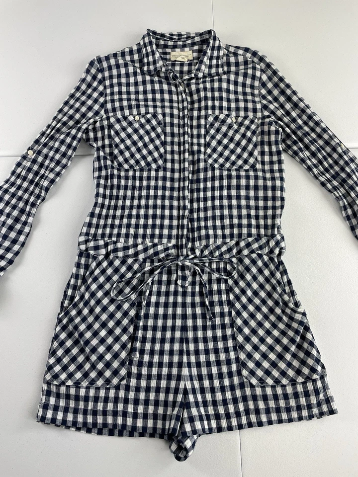 Mameluco Ralph Lauren Denim & Supply de guinga manga grande con lengüeta enrollable playa costera Foto 1 de 4