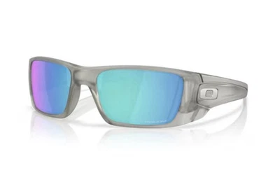 OAKLEY FUEL CELL SUNGLASSES MATTE GREY INK  PRIZM SAPPHIRE OO9096-N360 60mm - Image 1 of 4