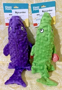 ZippyPaws 2-Pack DELUXE BOTTLE CRUSHERZ WHALE & DOLPHIN Dog Toy -FREE SHIPPING- - Picture 1 of 11