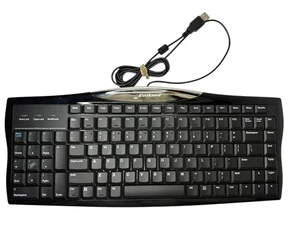 Evoluent Keyboard EKB Essentials Full Featured Compact Keyboard -Black -Tested - Picture 1 of 3