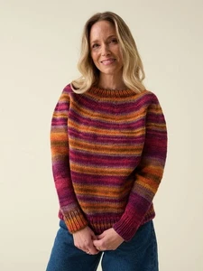 Top down Yoke Sweater Knitting Pattern for Sirdar Hayfield Spirit Chunky 10858 - Picture 1 of 4