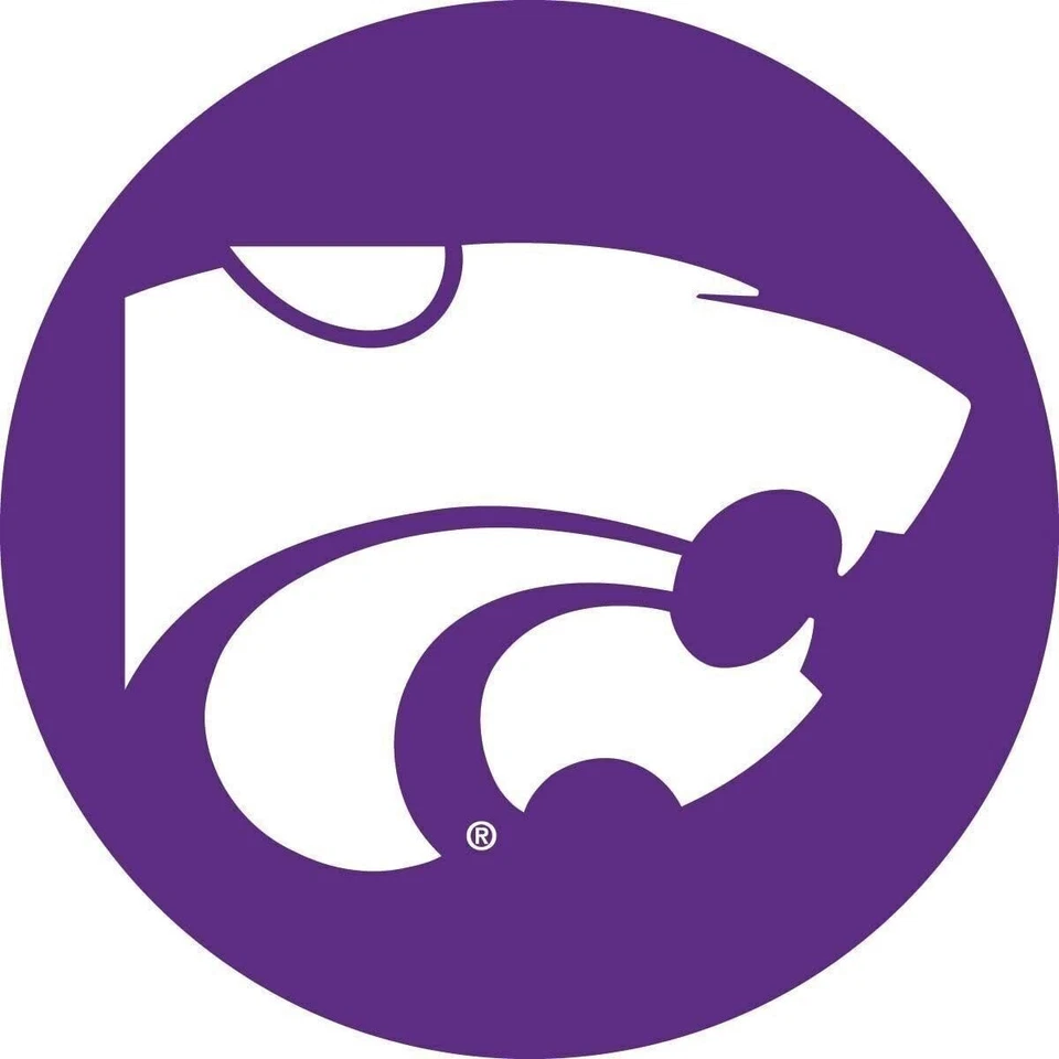 RR Kansas State Wildcats 4" ímã de vinil redondo auto casa Universidade de - Imagem 1 de 1