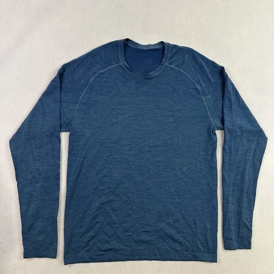 Camisa Lululemon Para Hombres Mediana Metal Vent Tech Manga Larga Malla Sin Costuras Atlética Foto 1 de 4