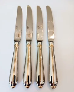 (4) Cuchillos de cena Mikasa TRAPUNTO D'ORO de acero inoxidable Cipullo ~ Corea ~ Envío gratuito - Imagen 1 de 6