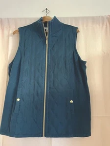 Susan Graver Women's Size Large Navy  Vest - Picture 1 of 6