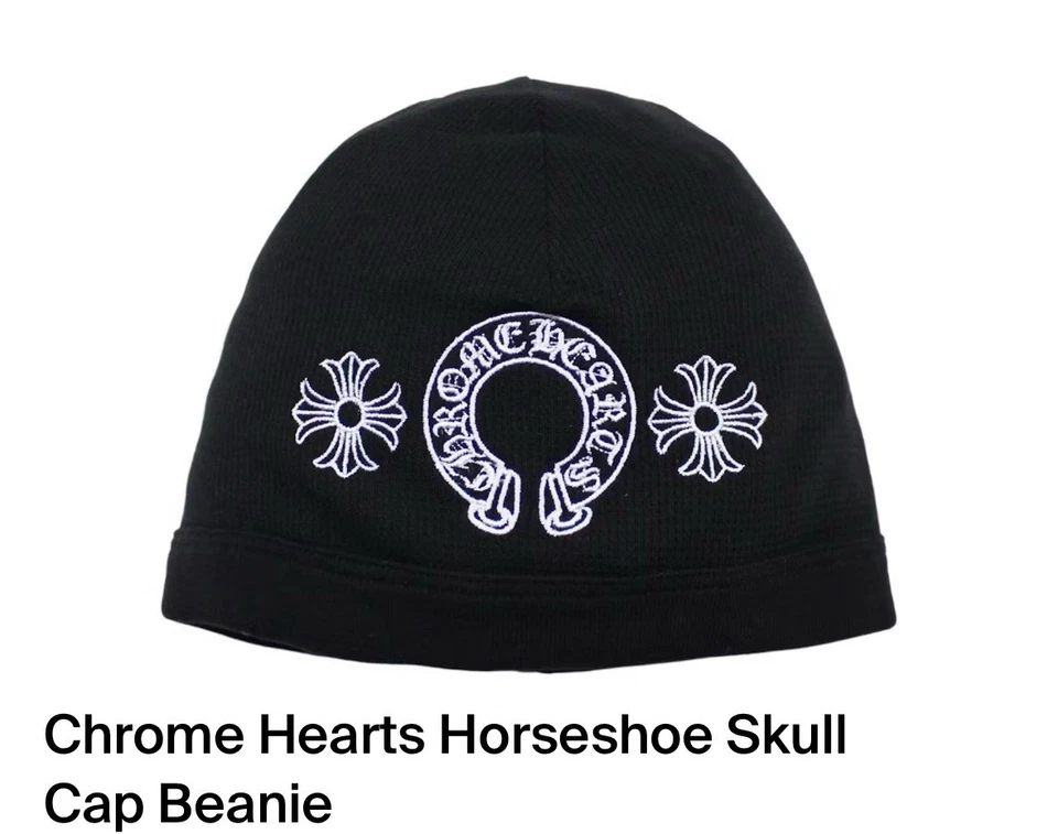 Gorra de punto térmico bordada con herradura Chrome Hearts para hombre Foto 1 de 1