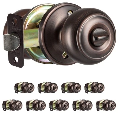 Interior Privacy Door knob - Keyless Oil Rubbed Bronze (10 Pack) - Image 1 of 4