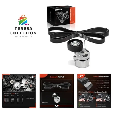 Engine Serpentine Belt Drive Kit Compatible with Subaru Outback 2013-2014, Fo... - Image 1 of 4