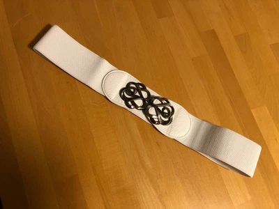 Stretchgürtel Damen 90 cm weiß - Bild 1 von 2