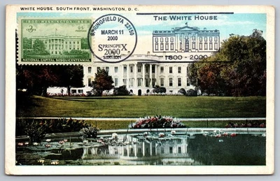 #990 National Capitol Sesquicentennial White House Maxi Card w/Pictorial Cancel - Image 1 of 2