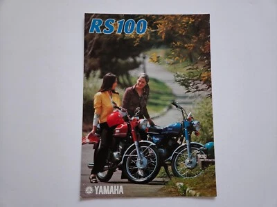 YAMAHA RS100 MOTORCYCLE SALES BROCHURE 1974 1975 - Image 1 of 3