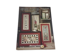 Stoney Creek Welcome Cross Stitch Pattern Booklet Cat Farm Patriotic Apple - Picture 1 of 6