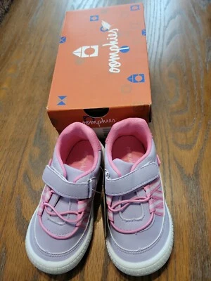 Oomphies toddler Lavender Pink slip on sneaker shoes 8 - Image 1 of 4