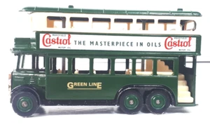 LLEDO Promotional Model Die-cast Green Line Castrol Double Decker Bus Toy #ELLA2 - Picture 1 of 8