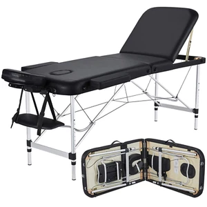 Massage Tables Portable Lash Bed for Eyelash Extensions Aluminium Tattoo Table H - Picture 1 of 12