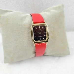 RARE VINTAGE CASIO LQ-720G TANK QUARTZ JAPAN WOMEN'S WATCH BATTERY - Picture 1 of 10