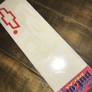 Decal Windshield Vinyl Sticker Vintage For Chevy Bowtie NOS Retro Fear This - Picture 1 of 7