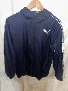 Puma Light Weight Jacket / Windbreaker  Blue Size Md - Picture 1 of 4