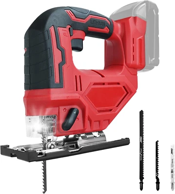 Cordless Jig Saw for Milwaukee 18V Battery, 0°-45° Bevel Cuts,Jigsaw Tool, 3-Pos - Image 1 of 4