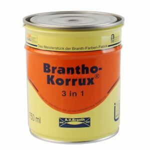 Brantho Korrux 3in1 Rostschutzfarbe Metallschutzfarbe 750 ml RAL-Ton Farbauswahl