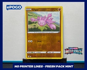 Gligar 071/163 Tarjeta Holo Inversa Estilos de Batalla Pokémon JCC PAQUETE COMO NUEVO PSA - Imagen 1 de 2