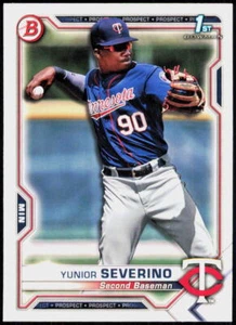 2021 Bowman #BP-140 Yunior Severino Prospects Minnesota Twins - Picture 1 of 2