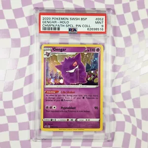 Pokemon Gengar Holo 2020 SWSH Black Star Promo Champions Path Special #052 PSA 9 - Picture 1 of 2