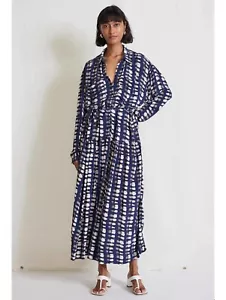 Maxi Abito Apiece Apart Oro Taglia Media Blu Shibori - Foto 1 di 5