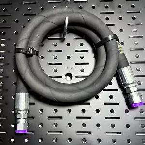 Gruppo tubi idraulici 3/8” x 96” 5.000 psi con estremità #8 FEMMINA JIC37° - Foto 1 di 4