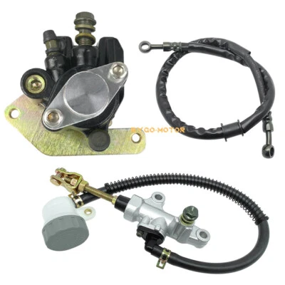 Rear Brake Caliper Master Cylinder w/Hose for Yamaha Warrior 350 YFM350X 1987-04 - Image 1 of 4