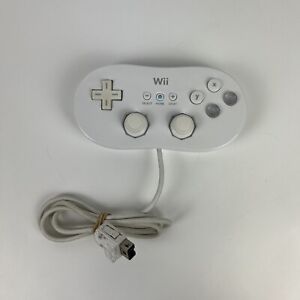 Official Nintendo Wii Classic Controller White RVL-005 OEM Genuine Authentic