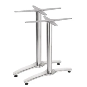 BOLERO (PACK OF 2) ALUMINIUM TWIN LEG TABLE BASE GH985 - Picture 1 of 3