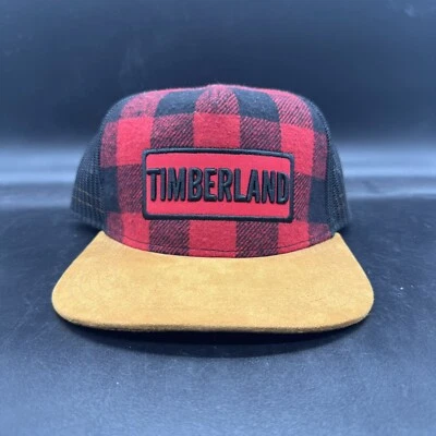 Timberland Imitación Cuero Franela Roja Gorra de Béisbol Sombrero Ajustable Talla Única Usado en Excelente Condición Foto 1 de 4