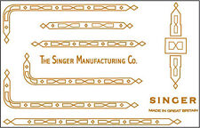 Singer Featherweight 221K  222 Sewing Machine Restoration Decals