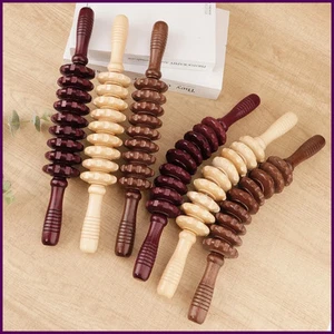 Holz Therapie Massageroller Triggerpunkt Massagestab für Faszien Cellulite - Bild 1 von 30