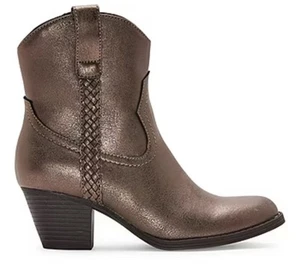 Frye and Co. Damen-Cowboystiefel Daxx Platinum gestapelter Absatz Größe 11M NEU!! - Bild 1 von 8
