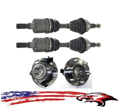 全新前 Cv 轴轴和轮毂轴承适用于悍马 H3 H3T 2006-2010 — 第 1/4 张图片