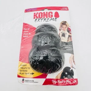Kong Extreme Dog Chew Stuffer Extra Large 60-90lbs Black Natural Rubber New! - Picture 1 of 2