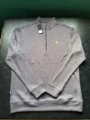 NUEVO CON ETIQUETAS JERSEY HOMBRE PLUMÓN RECTO MORRO 1/4 CREMALLERA, TALLA: M, COLOR: GRIS (M8.8) Foto 1 de 3