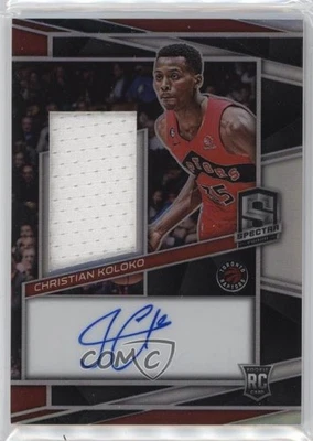 2022-23 Panini Spectra Jersey /199 Christian Koloko #229 Rookie Auto RC - Image 1 of 2