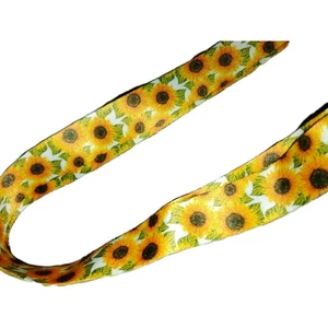 New 1 Inch Sunflowers Neck Strap Lanyard 20' Long - Picture 1 of 6