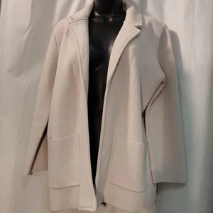 Cárdigan suéter blazer Magaschoni para mujer frente abierto mezcla de lana elástica mediano - Imagen 1 de 9