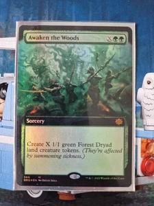 Awaken the Woods Foil Extended Art The Brothers' War Magic MTG - Bild 1 von 1