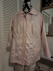Women's New Zenergy By Chicos Colleen Zip Up Lyrical Pink Jacket Size 2 - Picture 1 of 8