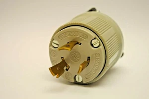 Enchufe de bloqueo de giro Arrow Hart 6232 NEMA L8-20P 20A-480V 2 POLOS 3 CABLES CONEXIÓN A TIERRA - Imagen 1 de 6