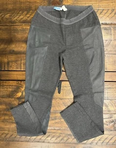 Leggings Anthropologie Burning Torch Petite de tela y cuero en gris | Talla: P - Imagen 1 de 11