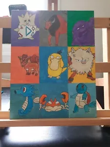Acryl Cartoon Kunst auf Leinwand - Bild 1 von 3