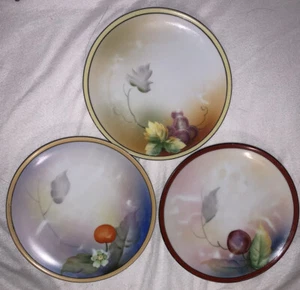 Vintage Noritake Hand Painted Morimura Plate Made in Japan Beautiful Set Of 3 - Picture 1 of 4