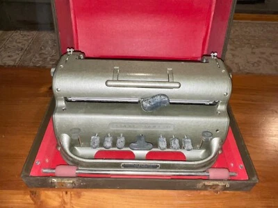 Vintage Perkins Brailler for The Blind David Abraham Braille Howe Press in Case - Image 1 of 4